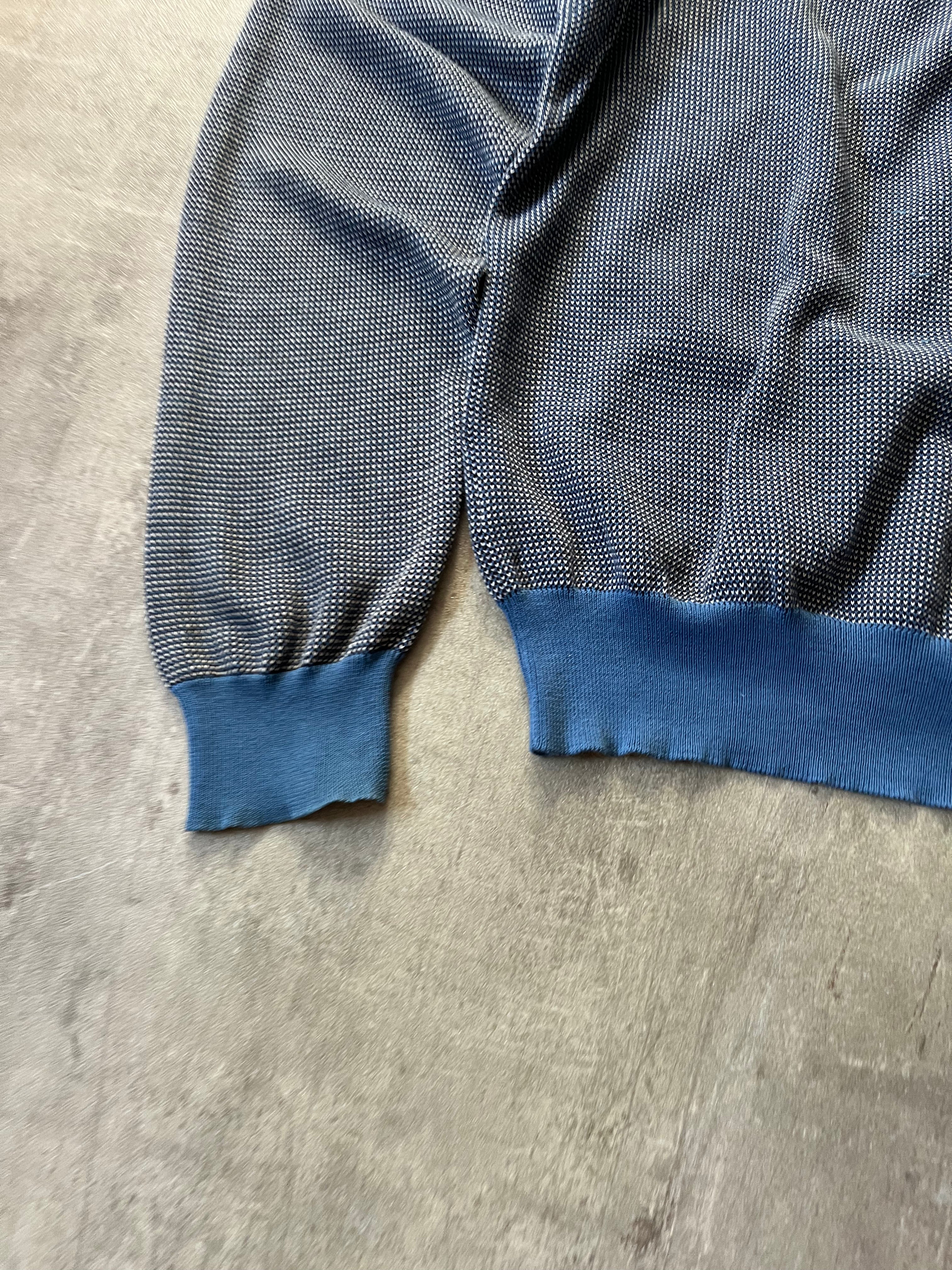 S/S 2004 Maison Margiela Cardigan Sweater Blue Grey Men - XL