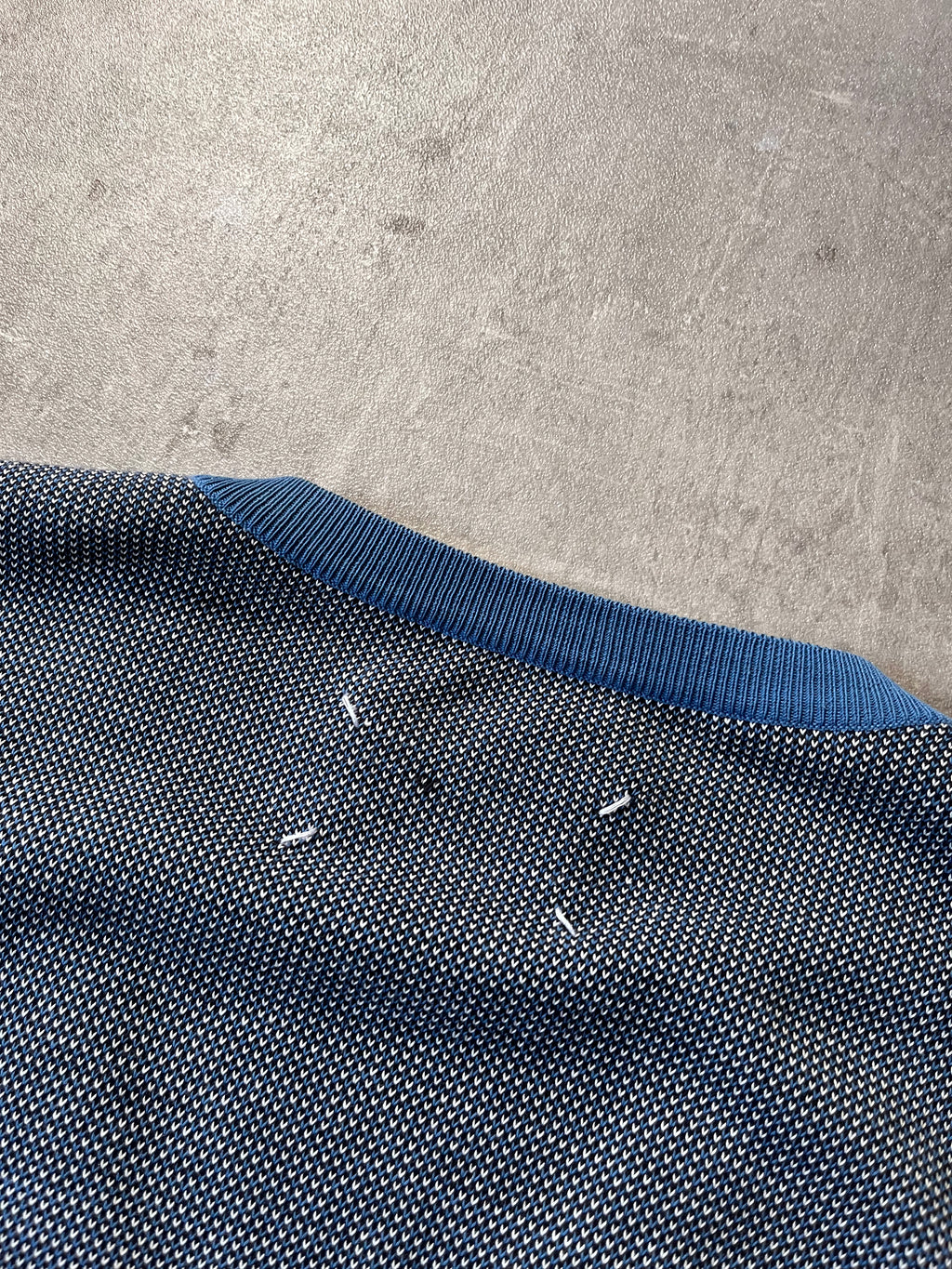 S/S 2004 Maison Margiela Cardigan Sweater Blue Grey Men - XL