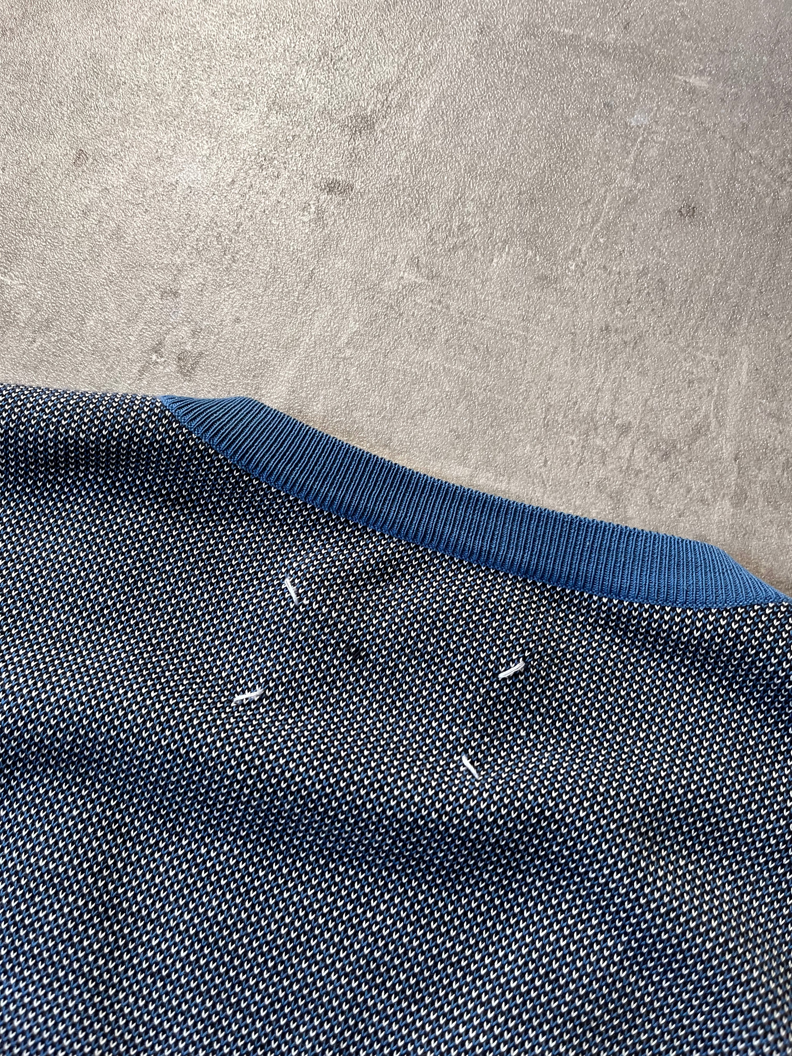 S/S 2004 Maison Margiela Cardigan Sweater Blue Grey Men - XL