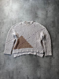 F/W 2018 Raf Simons Boxy Wool Sweater Beige Men - L