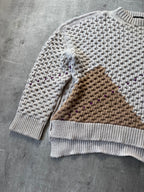 F/W 2018 Raf Simons Boxy Wool Sweater Beige Men - L
