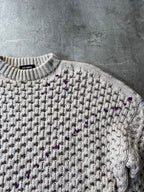 F/W 2018 Raf Simons Boxy Wool Sweater Beige Men - L