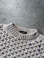 F/W 2018 Raf Simons Boxy Wool Sweater Beige Men - L