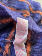 Marni Fuzzy Wuzzy Striped Mohair Sweater Navy Orange Men - S