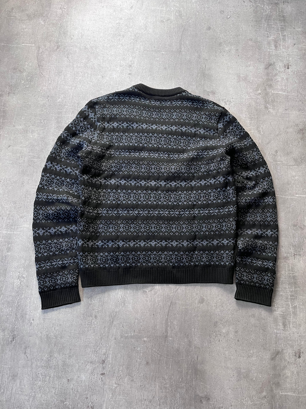 Jil Sander by Raf Simons Polypropylene Striped Sweater Grey Black Men - L