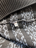 Jil Sander by Raf Simons Polypropylene Striped Sweater Grey Black Men - L