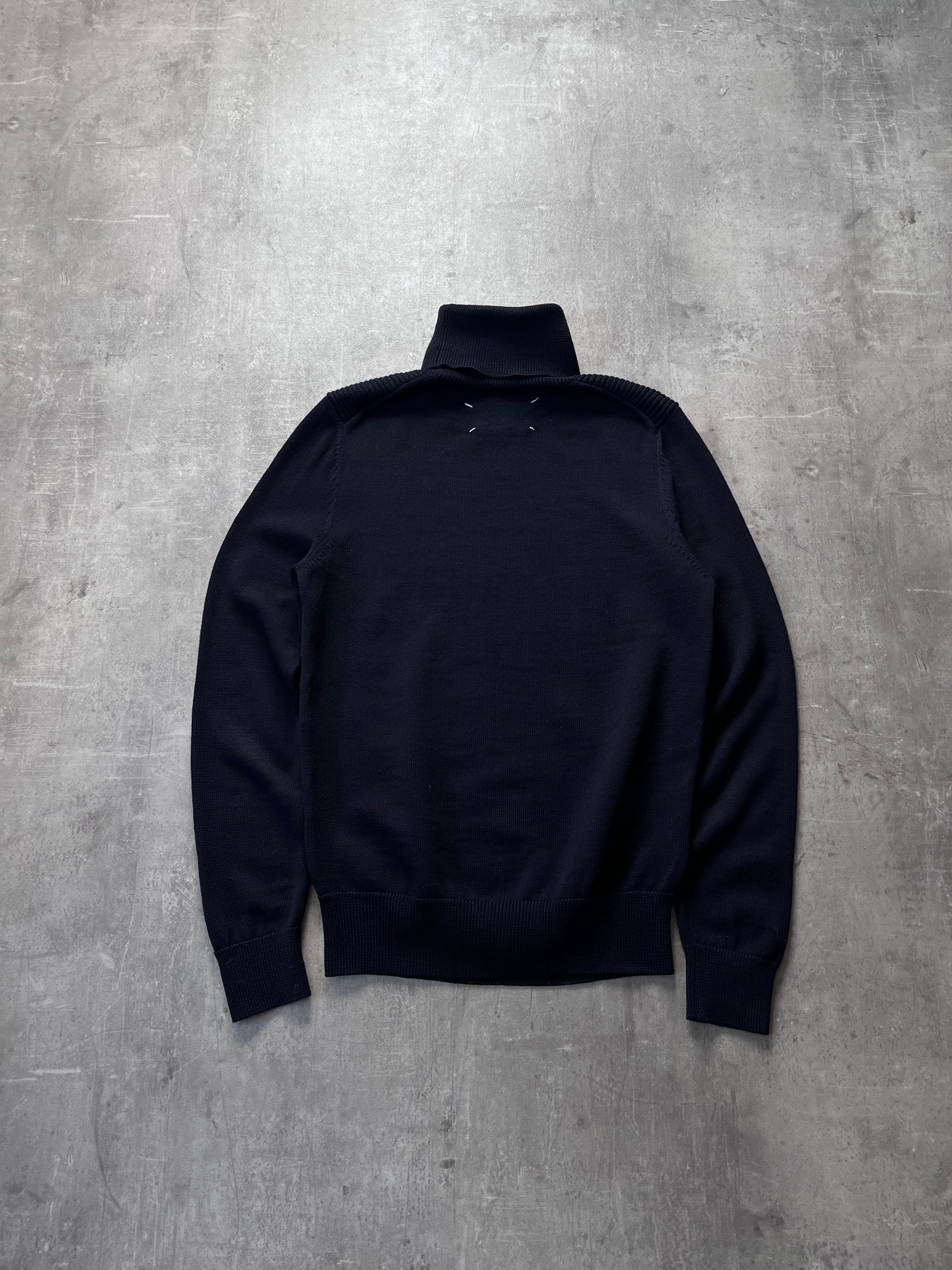 F/W 2013 Maison Margiela Wool Turtleneck Sweater Navy Men - M