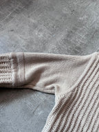 F/W 2004 Rick Owens Queen Wool Sweater Beige Women - M