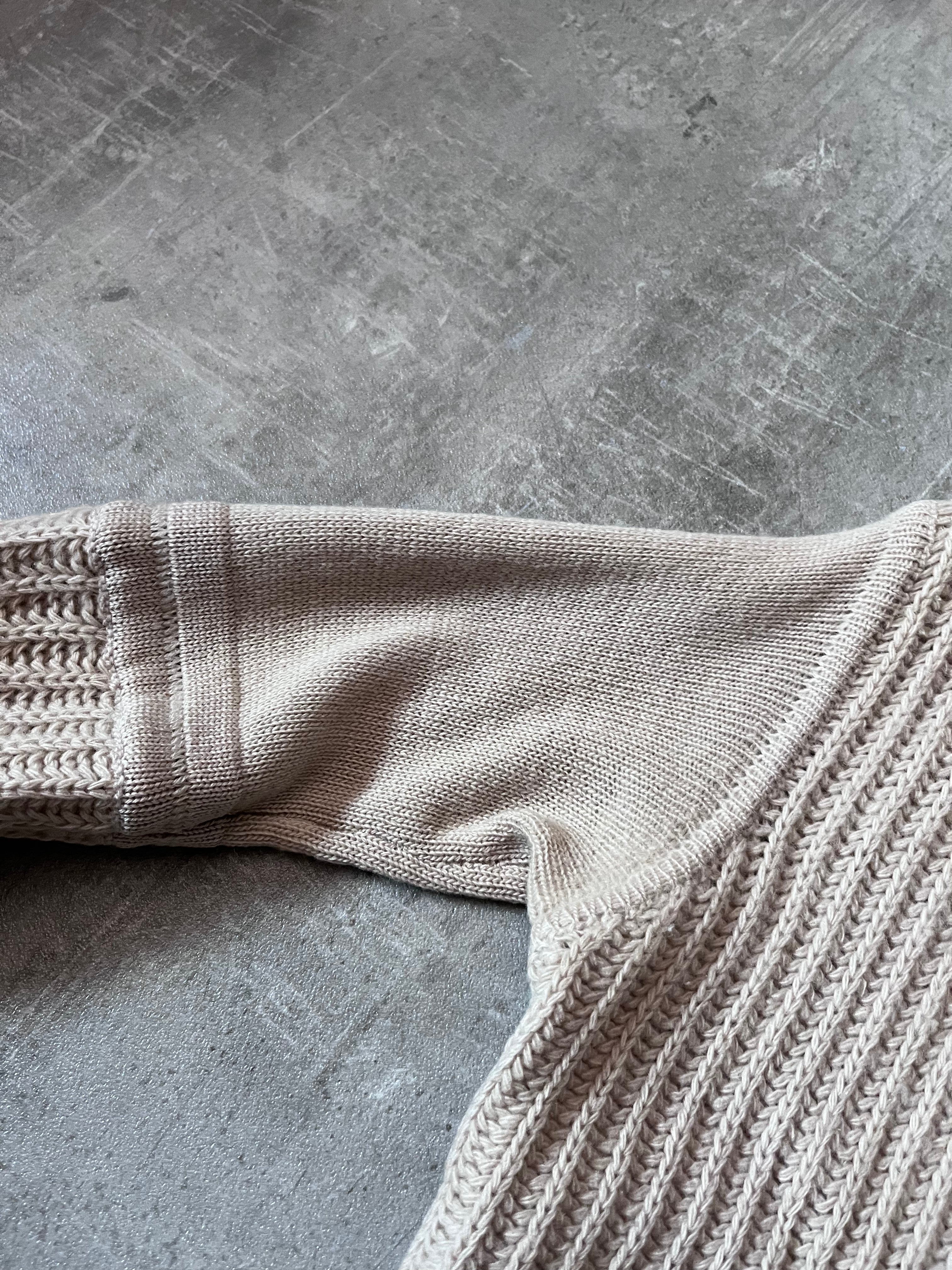 F/W 2004 Rick Owens Queen Wool Sweater Beige Women - M