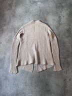 F/W 2004 Rick Owens Queen Wool Sweater Beige Women - M