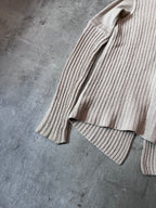F/W 2004 Rick Owens Queen Wool Sweater Beige Women - M