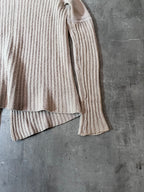 F/W 2004 Rick Owens Queen Wool Sweater Beige Women - M