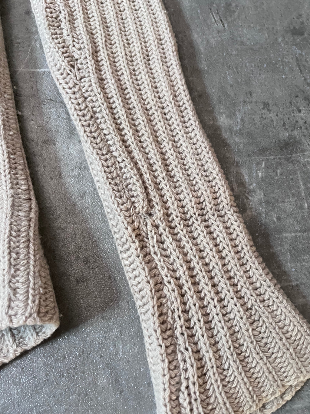 F/W 2004 Rick Owens Queen Wool Sweater Beige Women - M