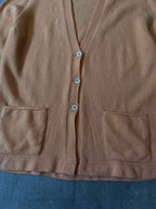 Brunello Cucinelli Vintage Cashmere Cardigan Sweater Orange Women - XL