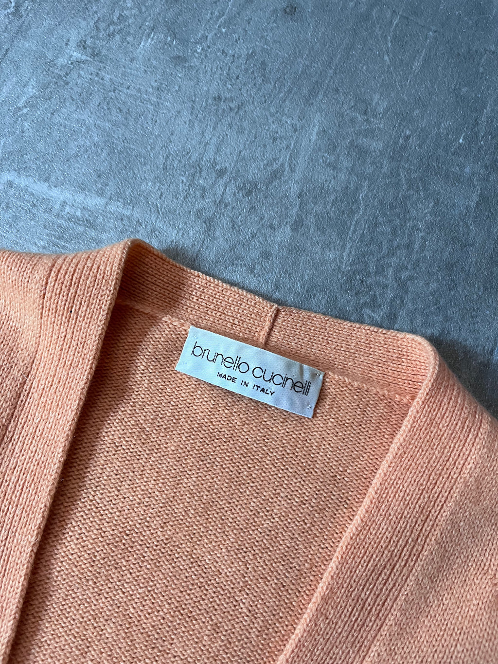 Brunello Cucinelli Vintage Cashmere Cardigan Sweater Orange Women - XL