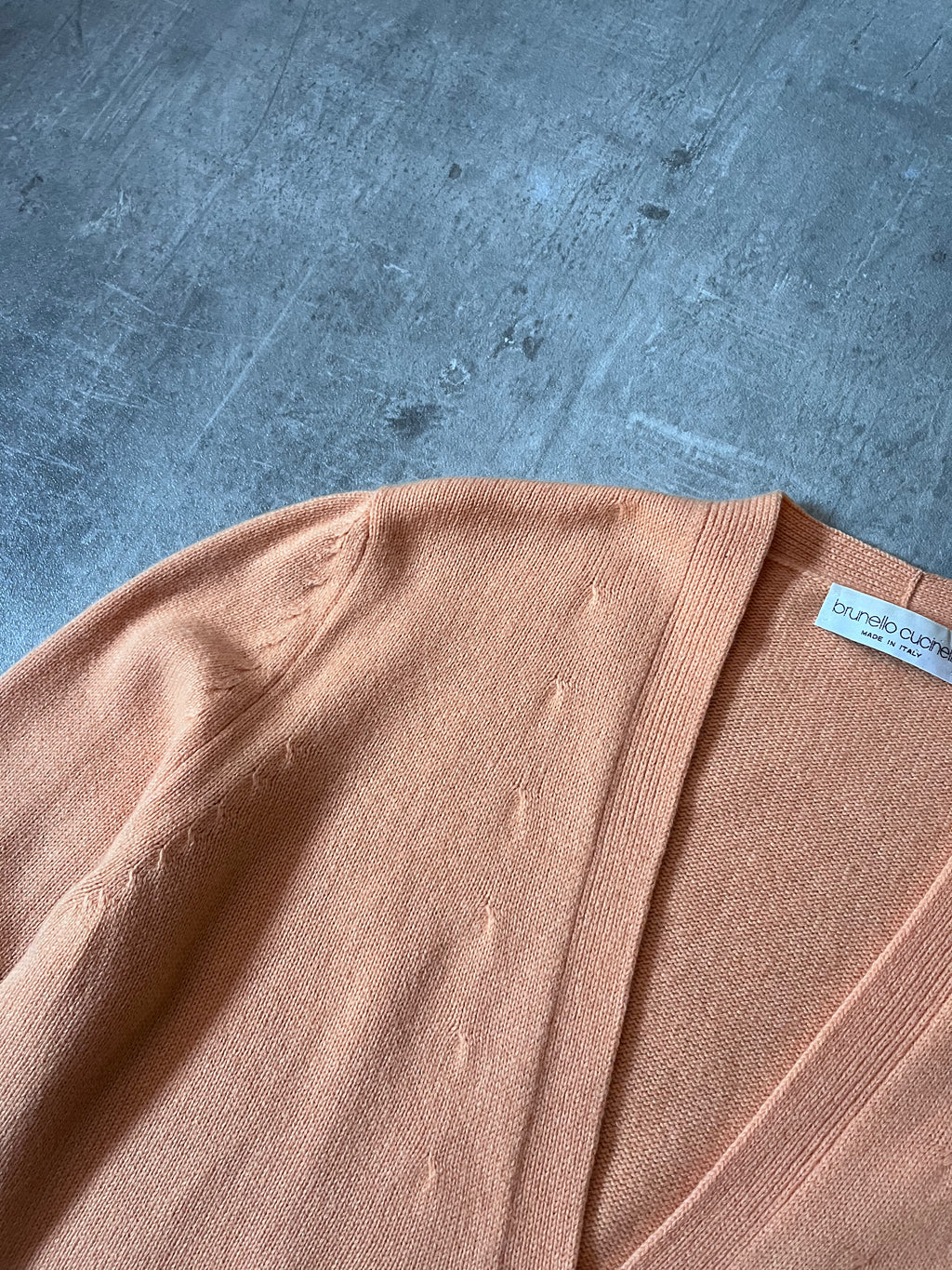 Brunello Cucinelli Vintage Cashmere Cardigan Sweater Orange Women - XL