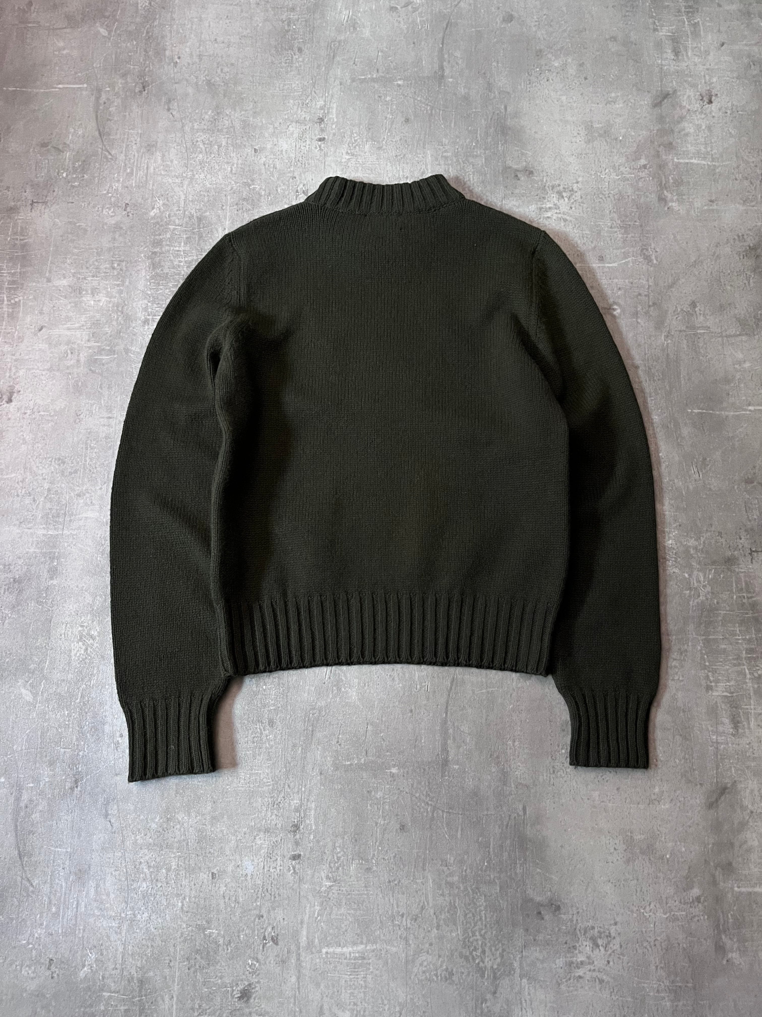 90s Walter Van Beirendonck W&LT Wool Sweater Green Men - M