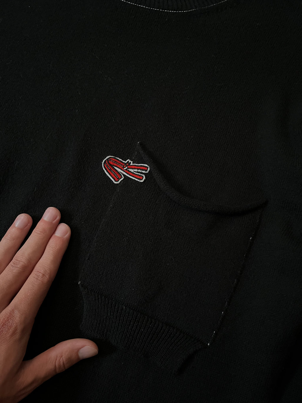 S/S 2011 Yohji Yamamoto Cotton Cashmere Long Sweater Black Men - M