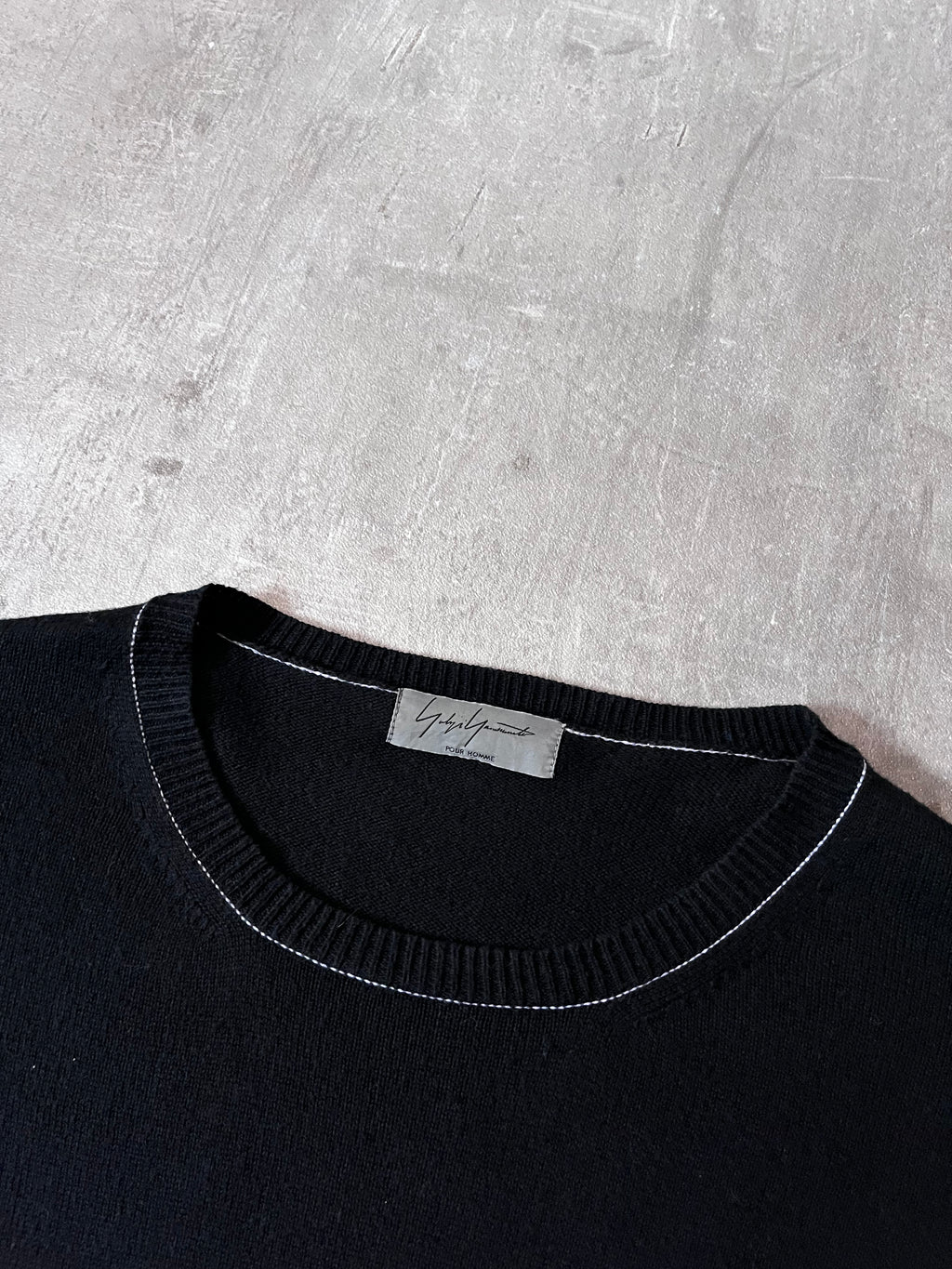 S/S 2011 Yohji Yamamoto Cotton Cashmere Long Sweater Black Men - M