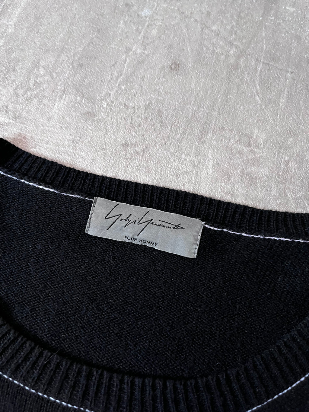 S/S 2011 Yohji Yamamoto Cotton Cashmere Long Sweater Black Men - M