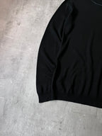 S/S 2011 Yohji Yamamoto Cotton Cashmere Long Sweater Black Men - M