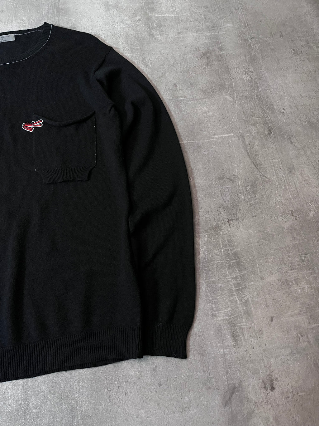 S/S 2011 Yohji Yamamoto Cotton Cashmere Long Sweater Black Men - M