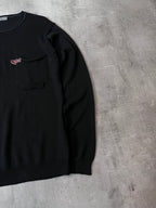 S/S 2011 Yohji Yamamoto Cotton Cashmere Long Sweater Black Men - M