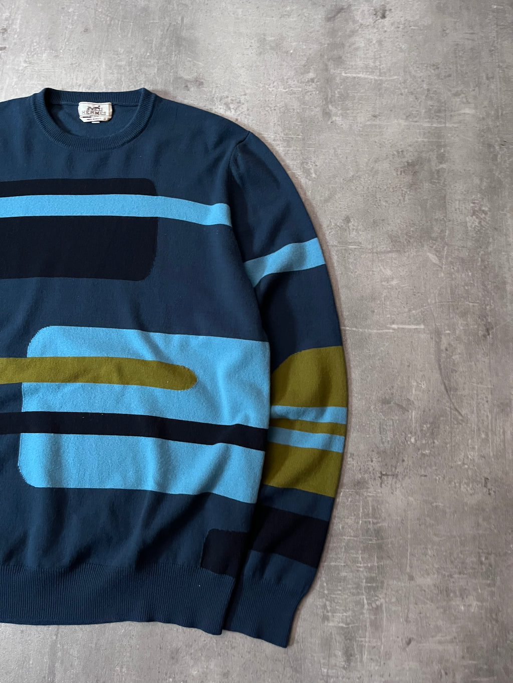 F/W 2018 Hermes Geometricl Wool Sweater Multicolor Men - XL