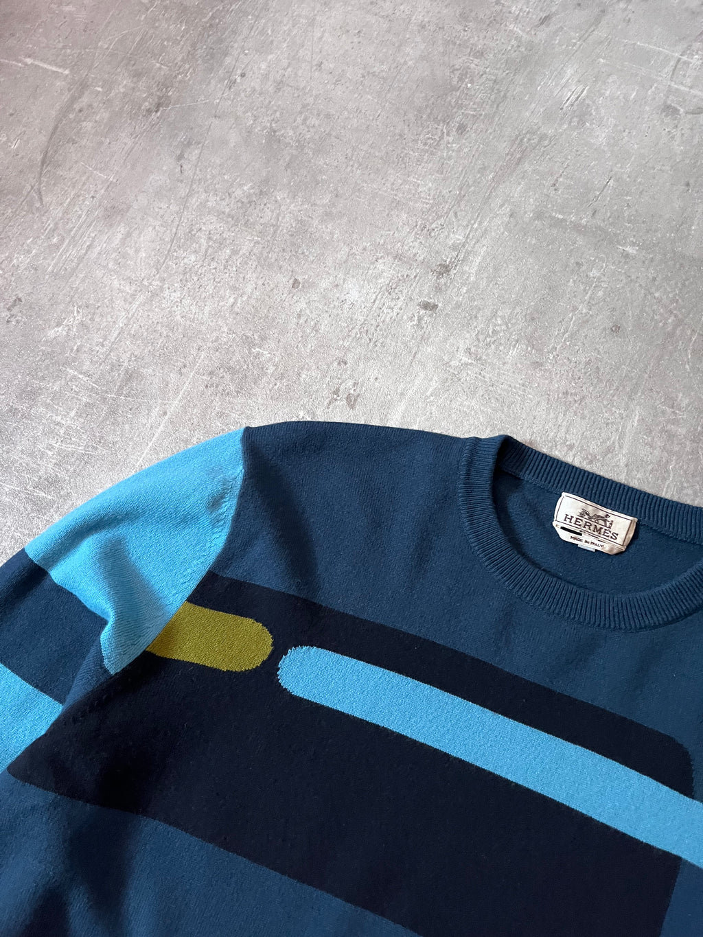 F/W 2018 Hermes Geometricl Wool Sweater Multicolor Men - XL