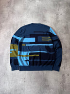 F/W 2018 Hermes Geometricl Wool Sweater Multicolor Men - XL