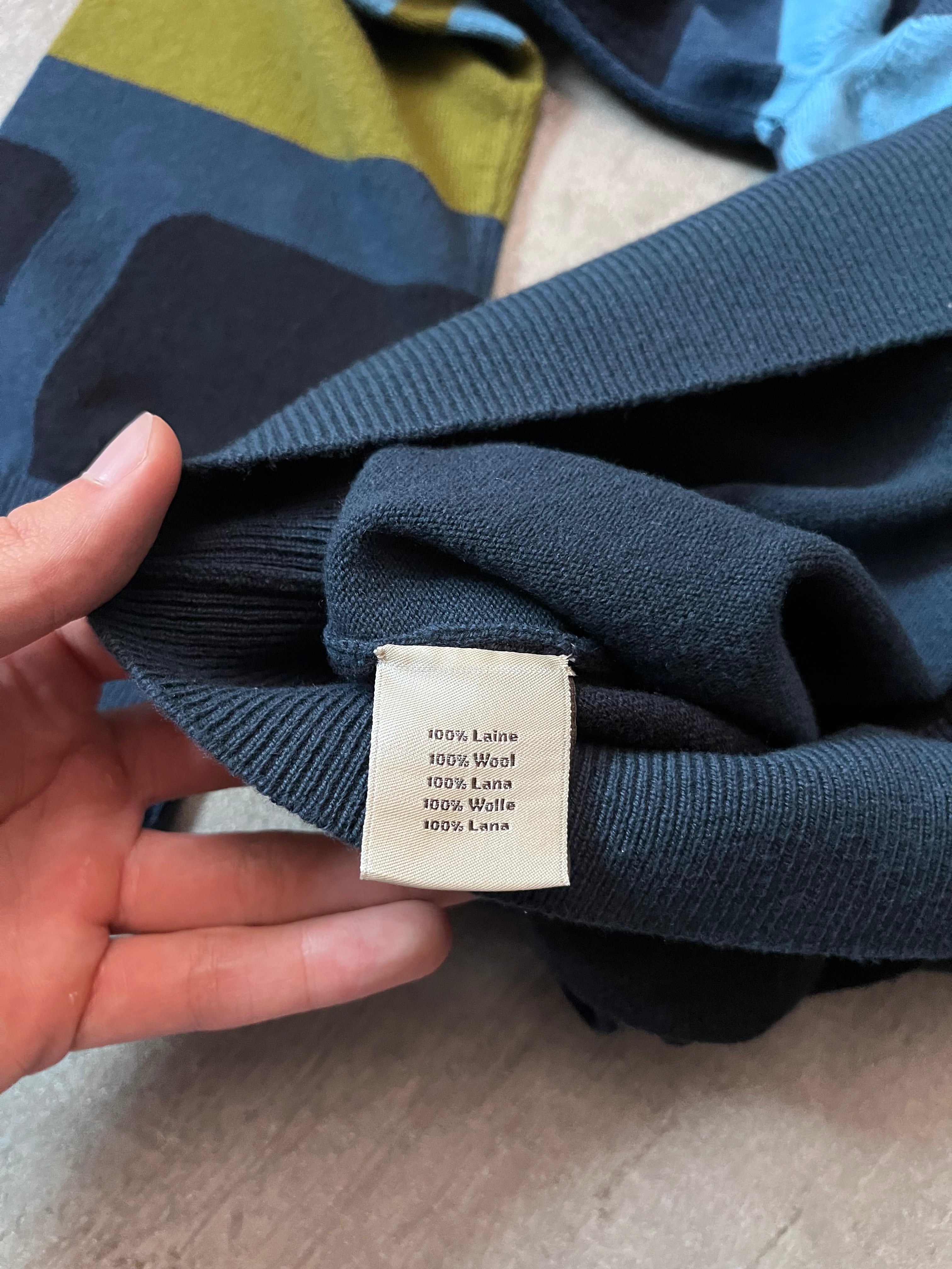 F/W 2018 Hermes Geometricl Wool Sweater Multicolor Men - XL