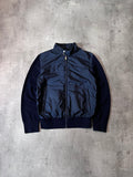 Prada Wool Nylon Zip Up Sweater Navy Men - M