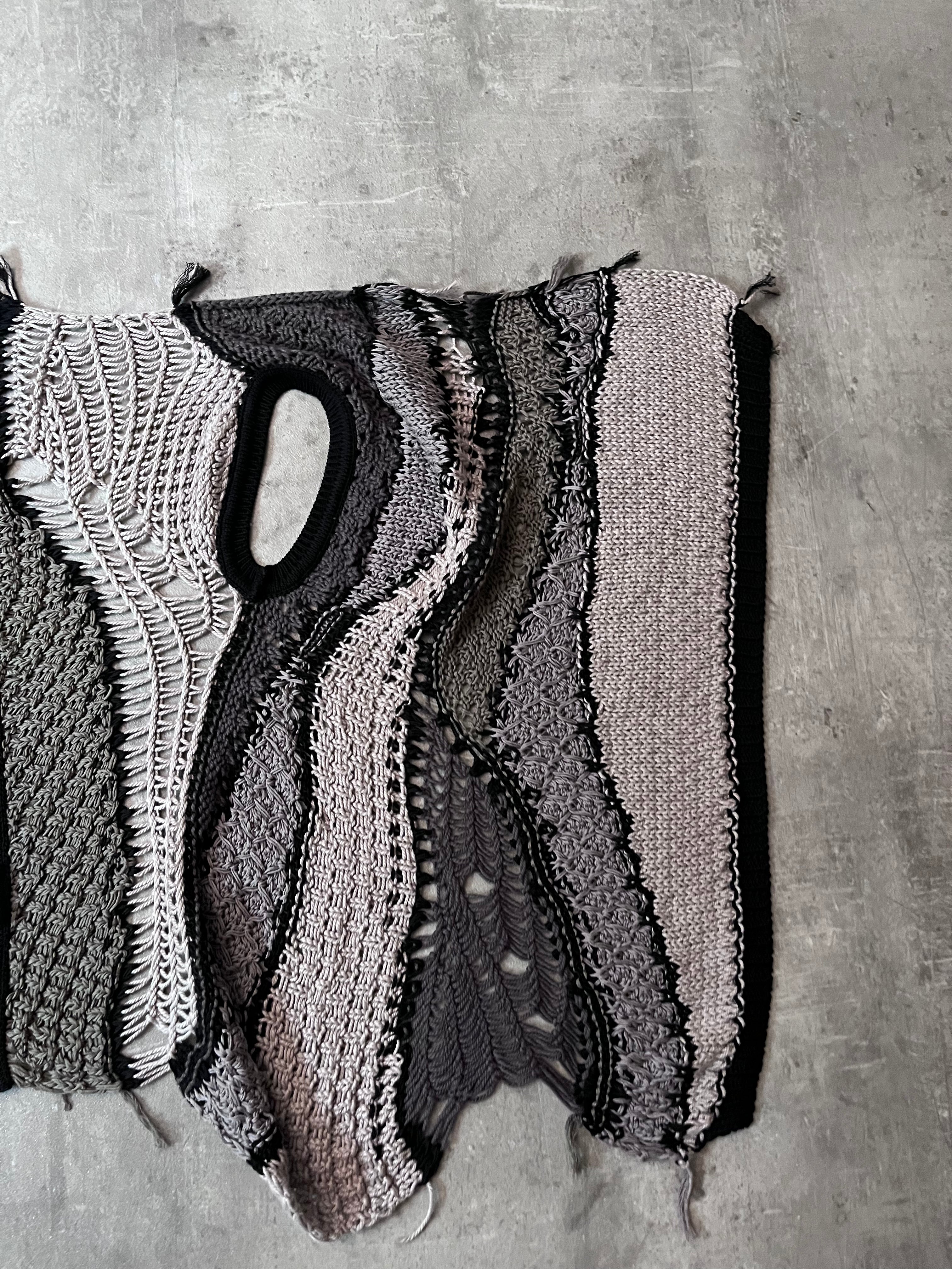 S/S 2013 Rick Owens Island Psycho Knitted Vest Sweater Unisex - M