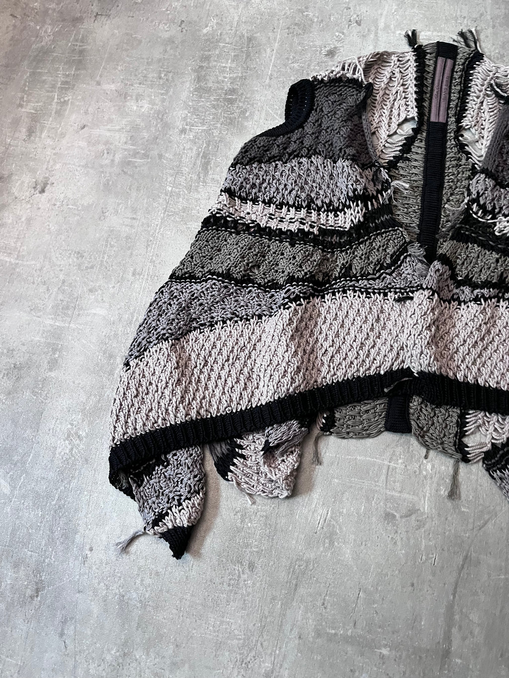 S/S 2013 Rick Owens Island Psycho Knitted Vest Sweater Unisex - M