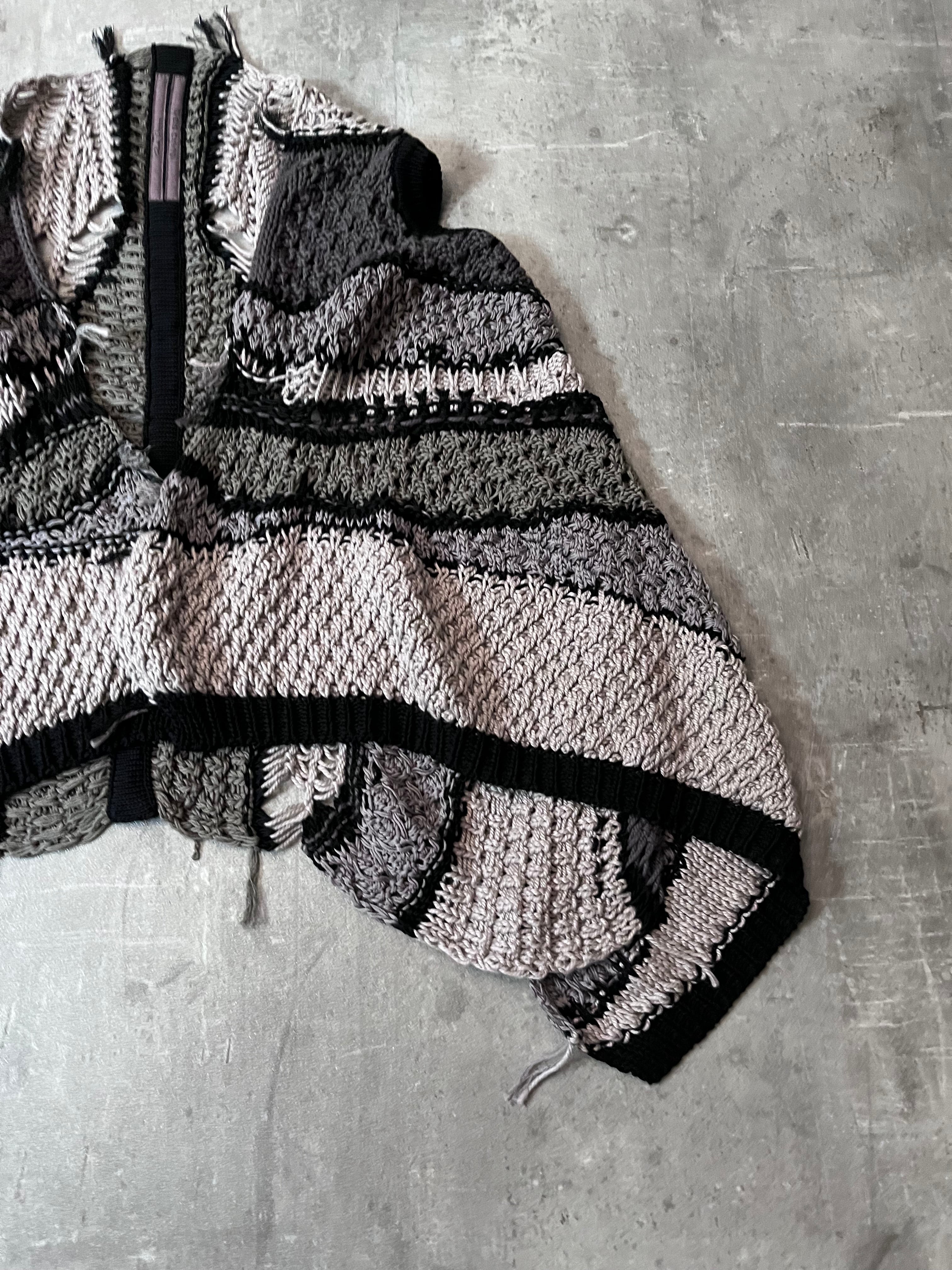 S/S 2013 Rick Owens Island Psycho Knitted Vest Sweater Unisex - M