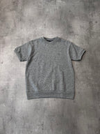 F/W 1999/00 Raf Simons Embroidered R Wool T-shirt Grey Men - M