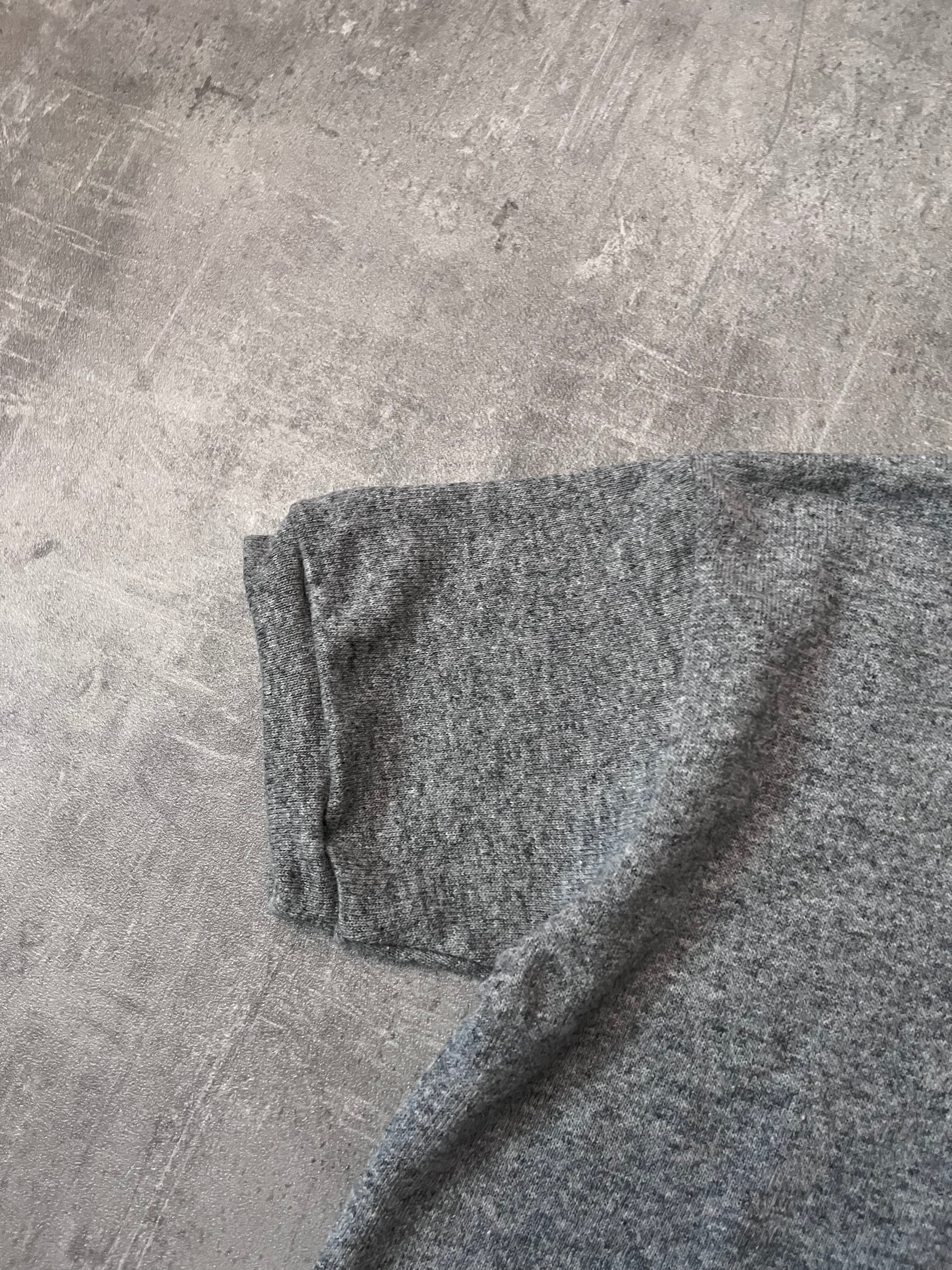 F/W 1999/00 Raf Simons Embroidered R Wool T-shirt Grey Men - M