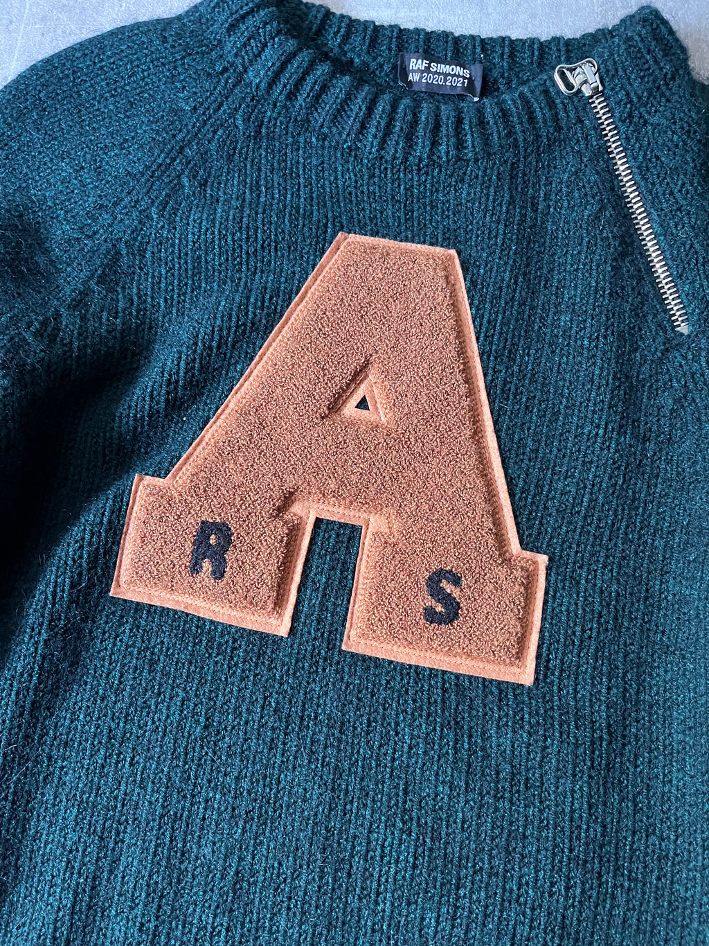 F/W 2020/21 Raf Simons Letter "A" Patch Sweater Men - S
