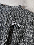 F/W 2020/21 Raf Simons Oversize Patchwork Wool Sweater Grey Men - S