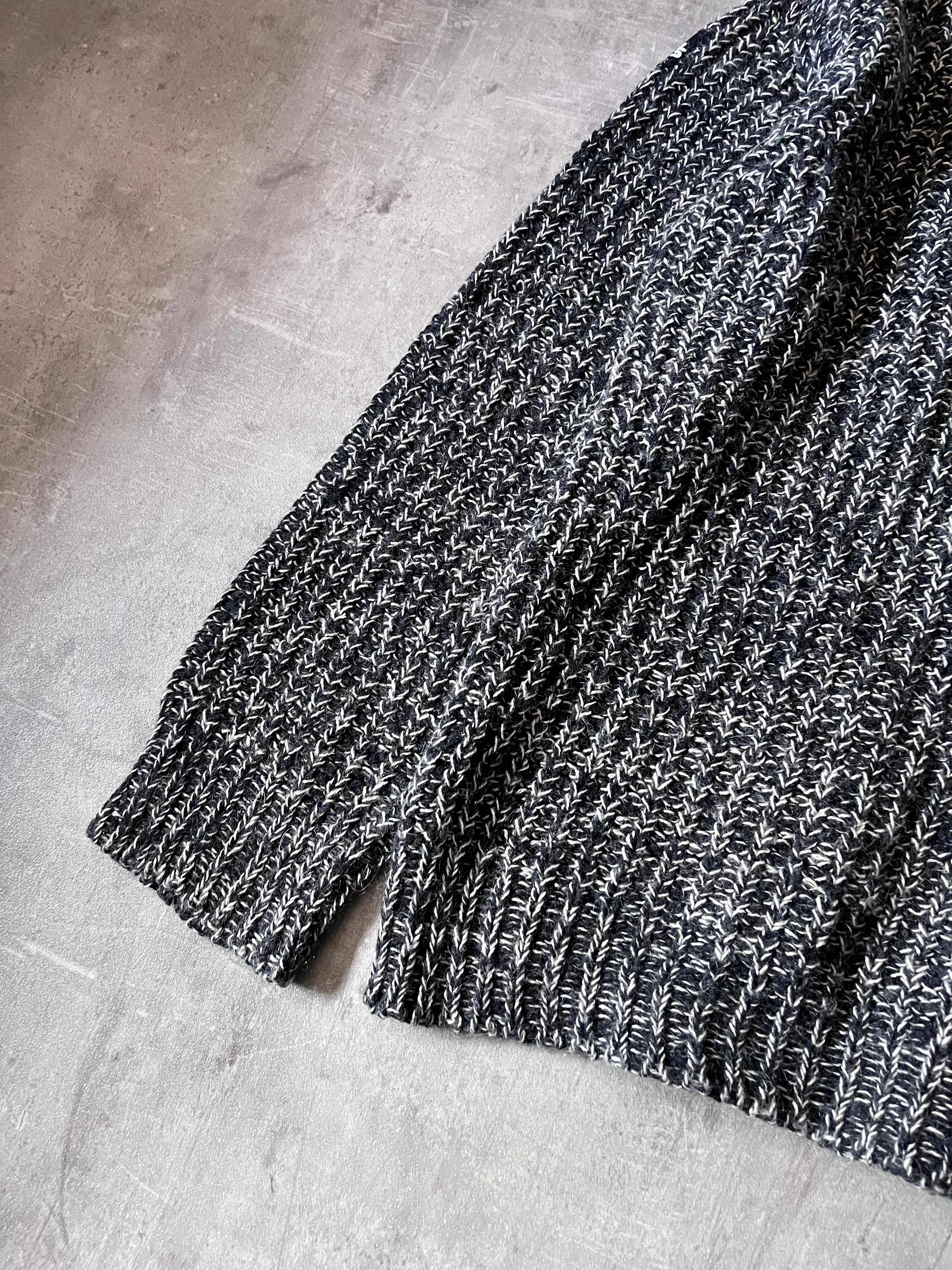 F/W 2020/21 Raf Simons Oversize Patchwork Wool Sweater Grey Men - S