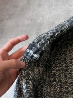 F/W 2020/21 Raf Simons Oversize Patchwork Wool Sweater Grey Men - S