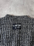 F/W 2020/21 Raf Simons Oversize Patchwork Wool Sweater Grey Men - S