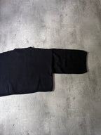 S/S 2023 Raf Simons "R" Print Cropped Wool Sweater Black Men - M