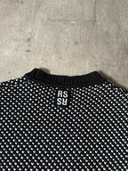 S/S 2016 Raf Simons Back RS Logo Polypropylene Blend Sweater Black White Men - L