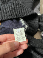 F/W 2013 Raf Simons Striped Mohair Blend Sweater Black Men - L