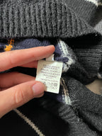F/W 2013 Raf Simons Striped Mohair Blend Sweater Black Men - L