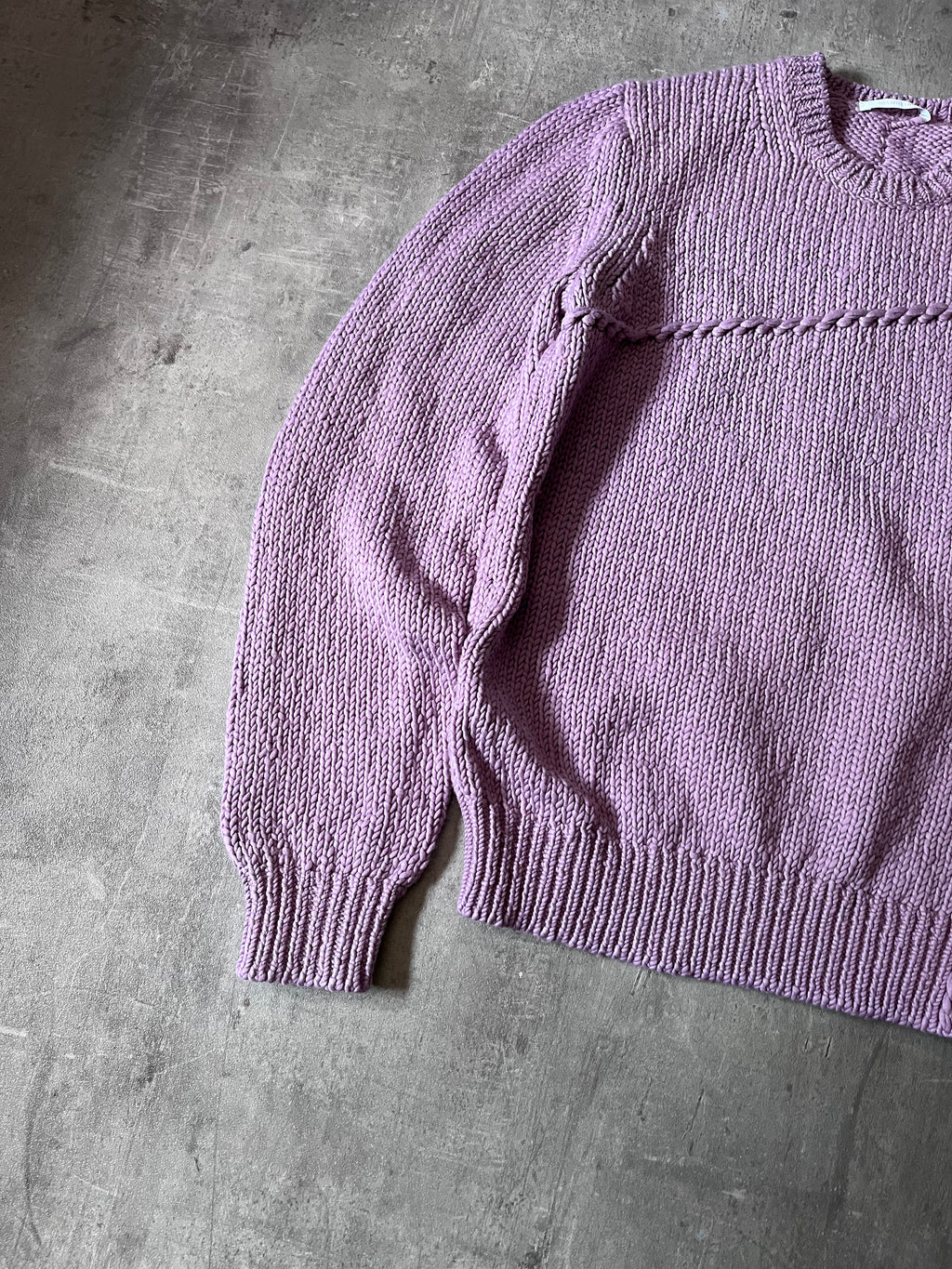 Helmut Lang Seamed Wool Sweater Liliac Men - S