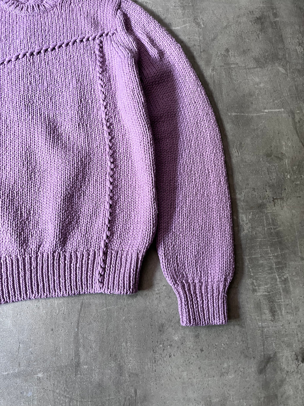 Helmut Lang Seamed Wool Sweater Liliac Men - S