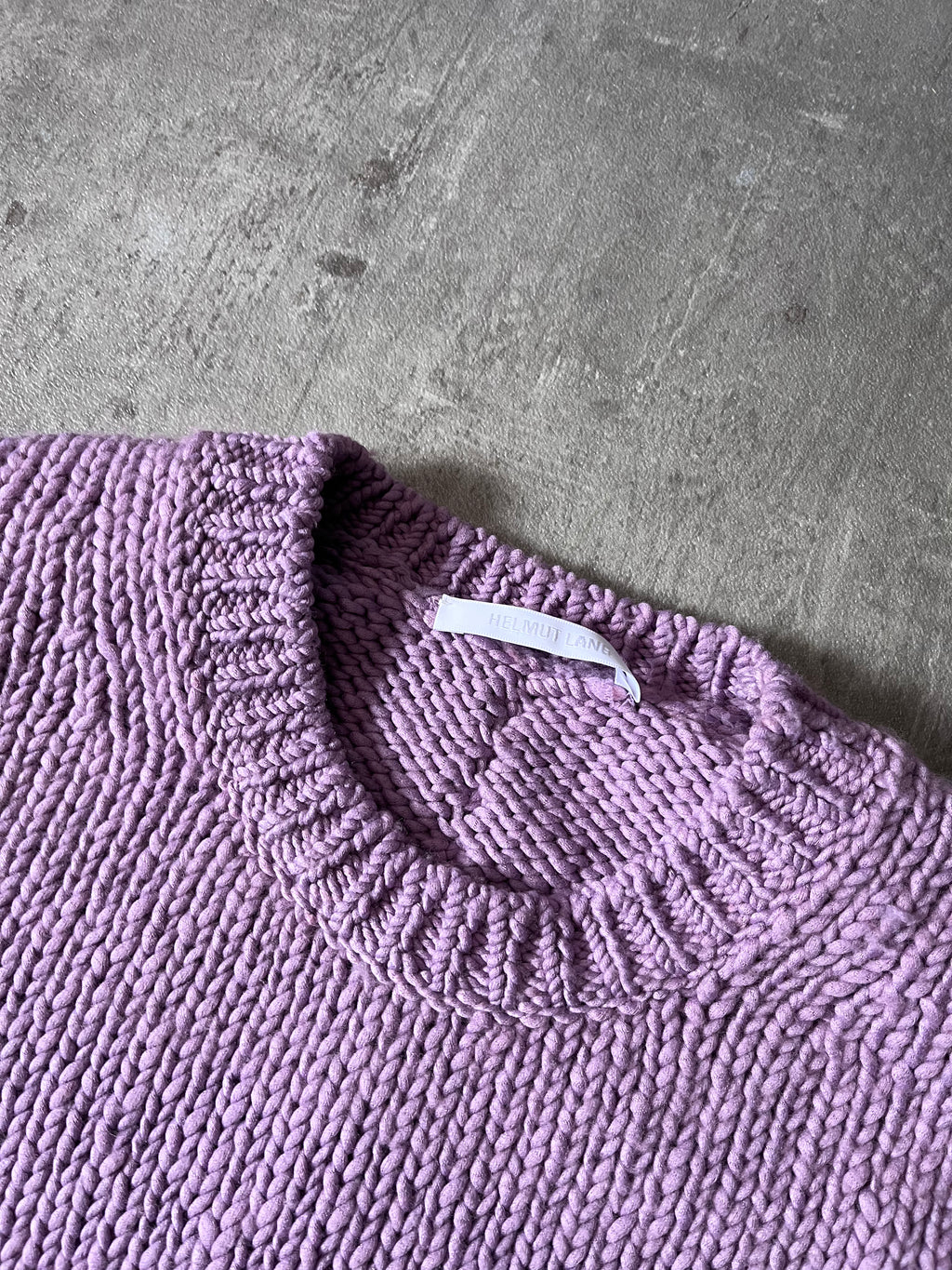 Helmut Lang Seamed Wool Sweater Liliac Men - S