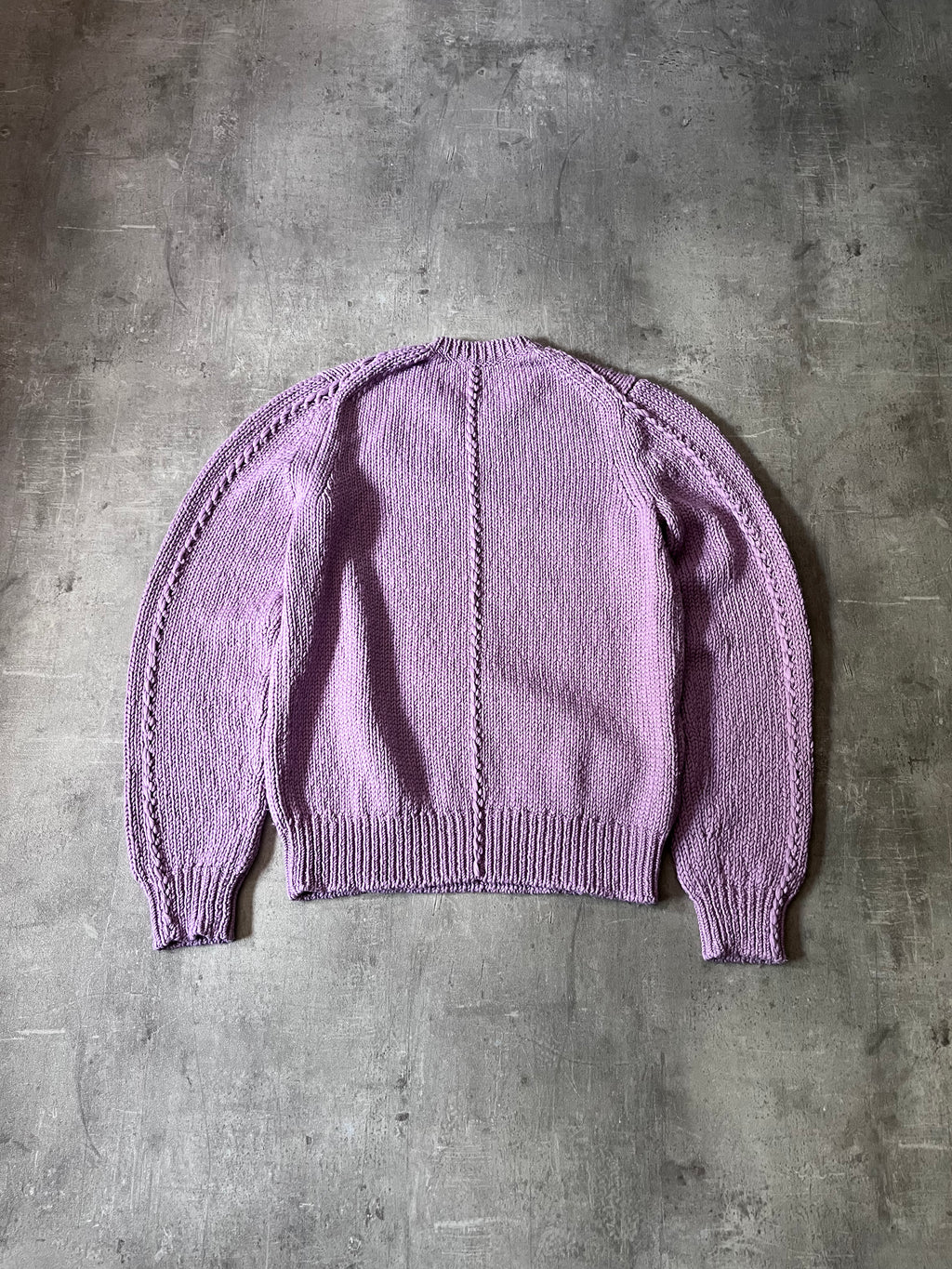 Helmut Lang Seamed Wool Sweater Liliac Men - S